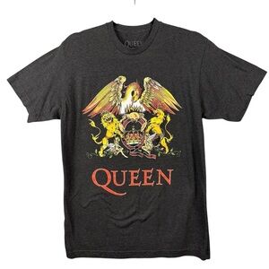 Queen Shirt Mens Medium Grey Graphic Official Merch Rock Band Concert Phoenix
